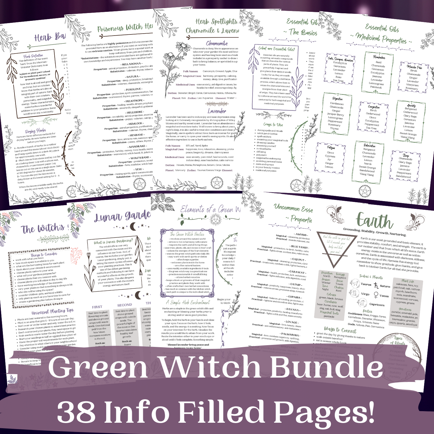 Green Witchcraft and Magical Herbalism: White, Green, and Natural